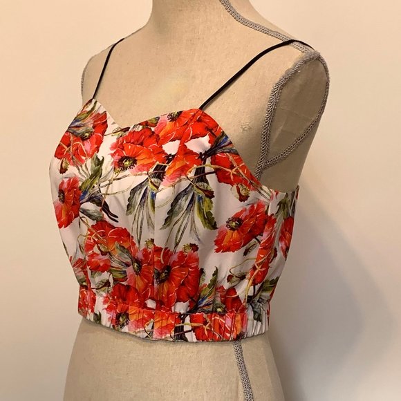 Clover Canyon Frederick Floral Crop Cami Size Medium - Picture 12 of 12